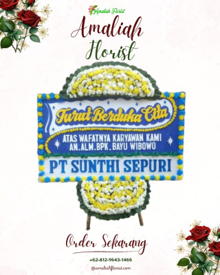 Papan Bunga Duka di Perbawati