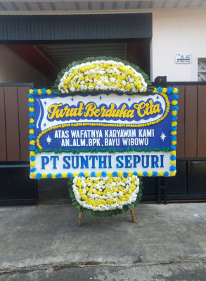 Papan Bunga Duka di Perbawati
