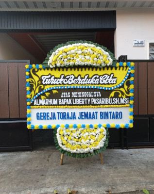 Papan Bunga Duka di Perbawati